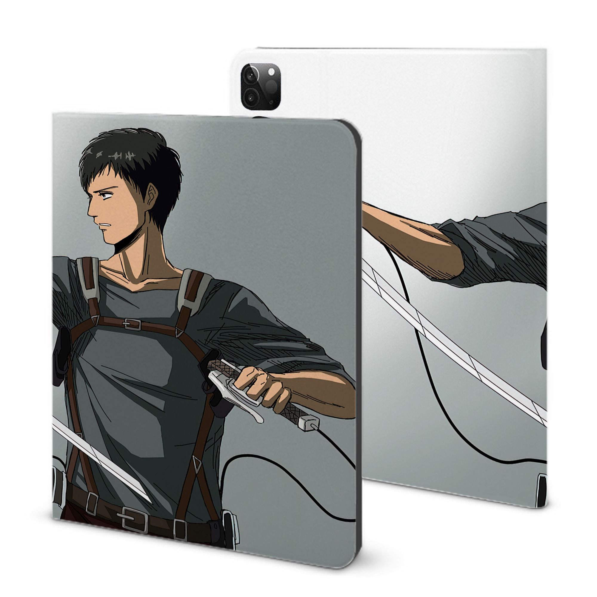 （画像用） 進撃の巨人 Attack on Titan IPadケース ペンホルダー付き ブックスタイルデザイン